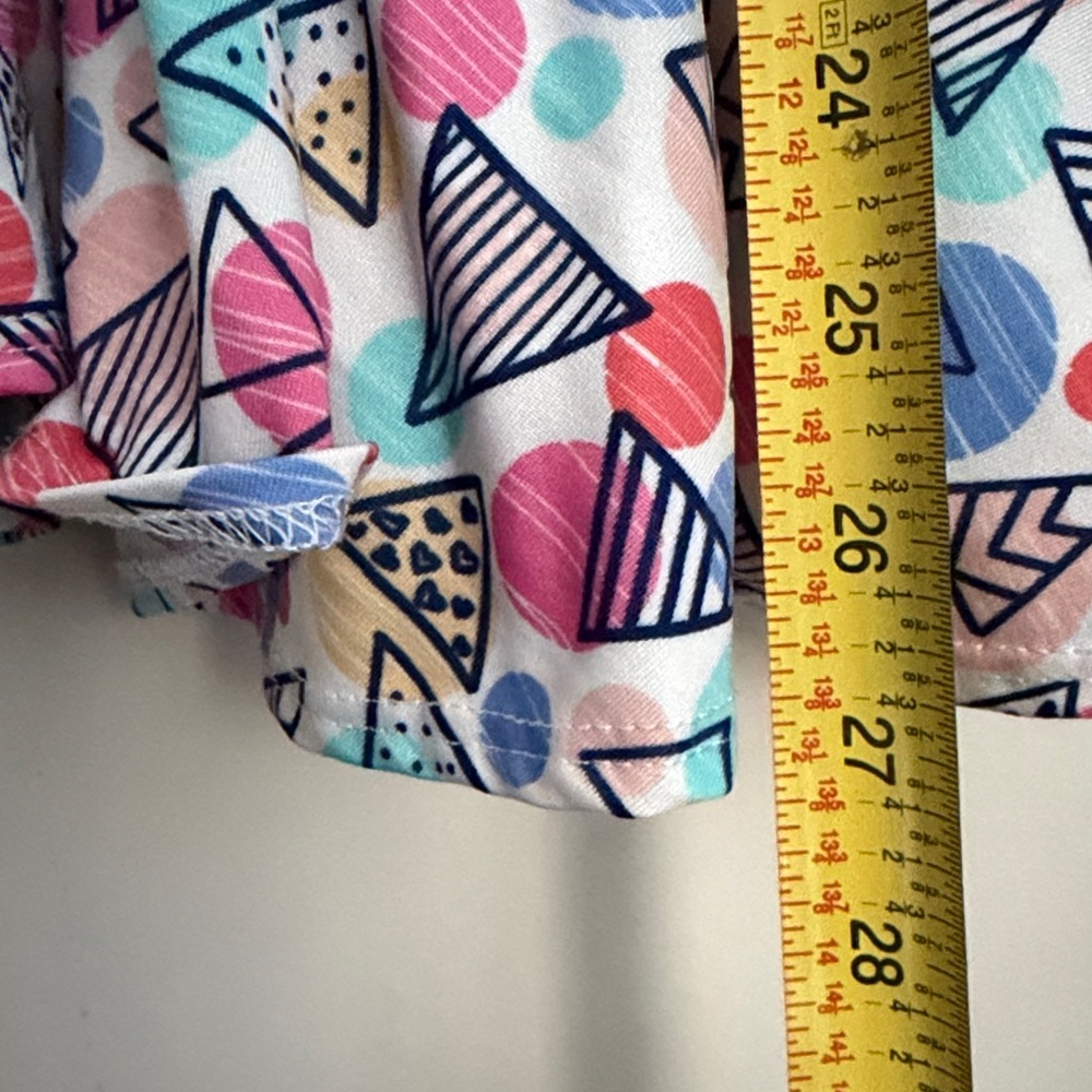 Dot Dot Smile triangle geometric swing Dress short sleeve 5/6 - Picture 4 of 6